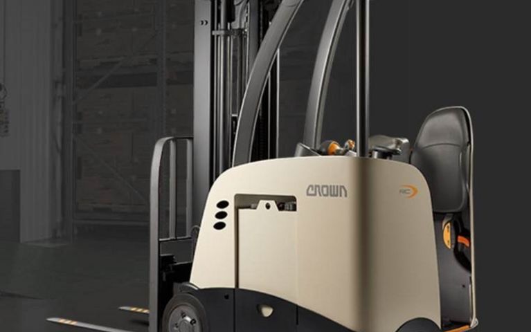 Powder coated forklift