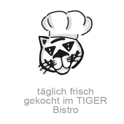Täglich frisch gekocht im TIGER Bistro